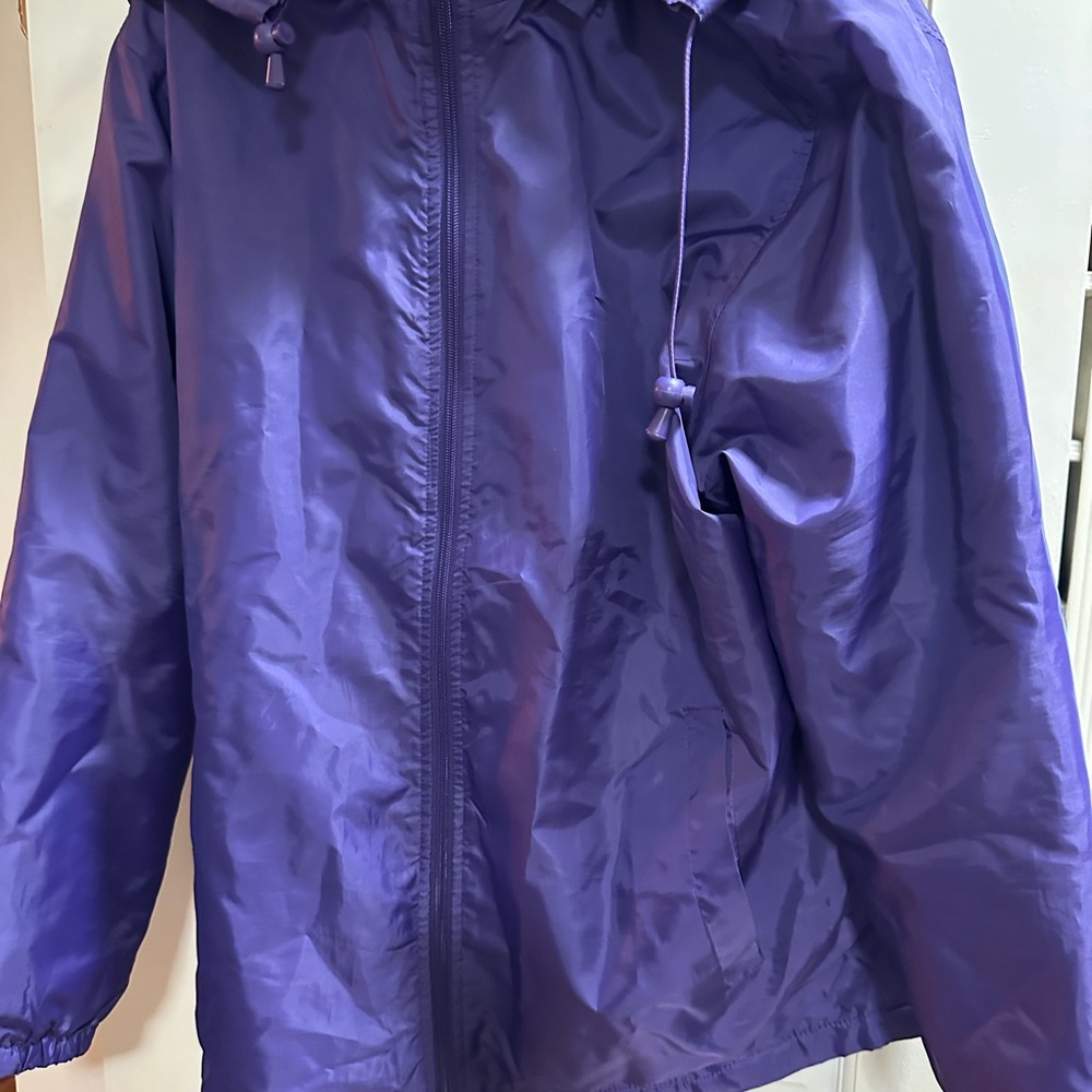 Vibrant Purple Windbreaker/Rain Jacket